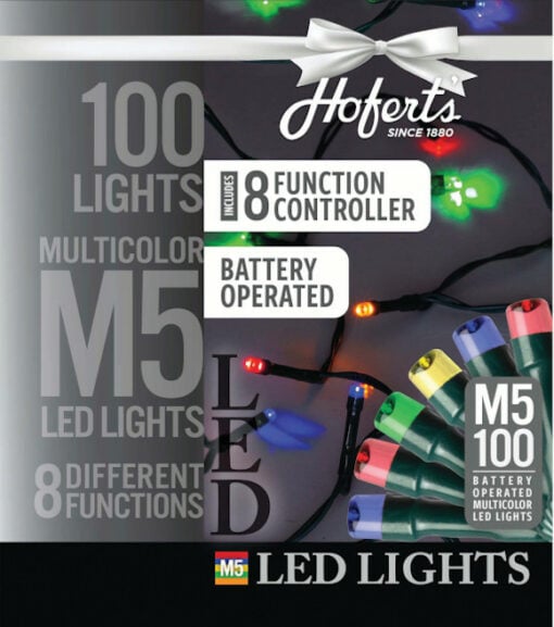 M5 Battery Operated LED 8-function Christmas Lights 