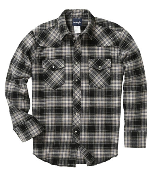 Wrangler Men's Flannel with Quilt Lining Shirt, 75108AA