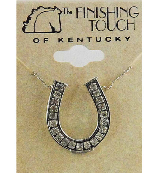 The Finishing Touch of Kentucky Crystal Horseshoe Necklace, HNE584