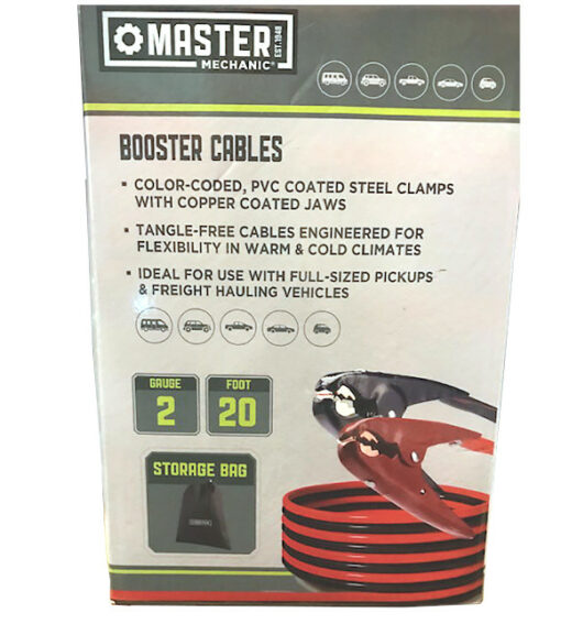 Automotive Battery Booster Cable 20ft