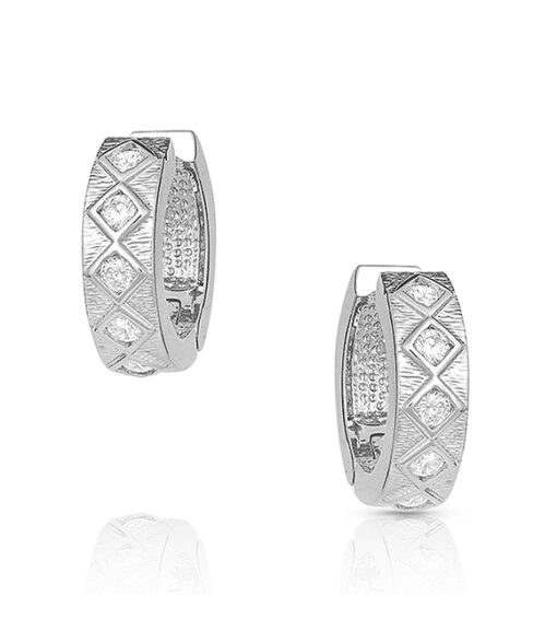 Montana Silversmiths Argyle Shine Huggie Earrings, ER4826