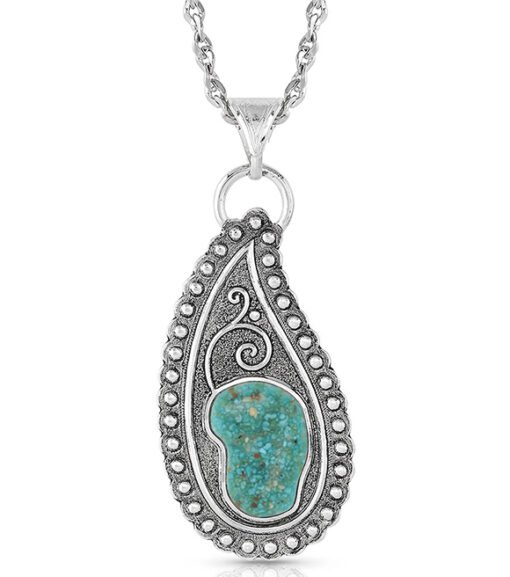 Montana Silversmiths Country Roads Turquoise Necklace, NC4746
