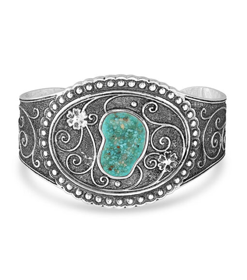 Montana Silversmiths Country Road Turquoise Cuff Bracelet, BC4746
