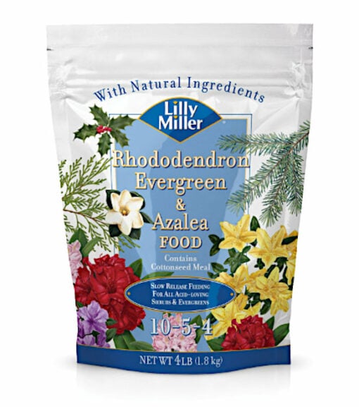 Lilly Miller 10-5-4 Rhododendron, Evergreen & Azalea Food, 4 lb.