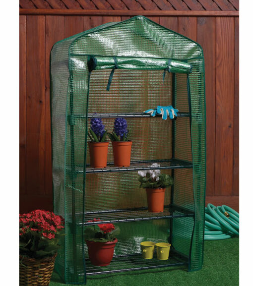 Backyard Expressions Portable 2Tier Walkin Greenhouse 56"x 56"x 77" Wilco Farm Stores
