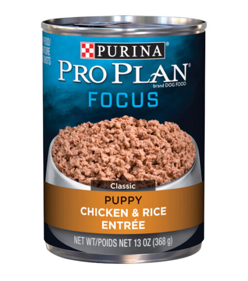 Purina Pro Plan Pate Wet Puppy Food; FOCUS Classic Chicken & Rice Entree - 13 oz. Can