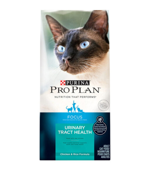 Purina Pro Plan Urinary Tract Health Dry Cat Food, FOCUS Urinary Tract Health Chicken & Rice Formula