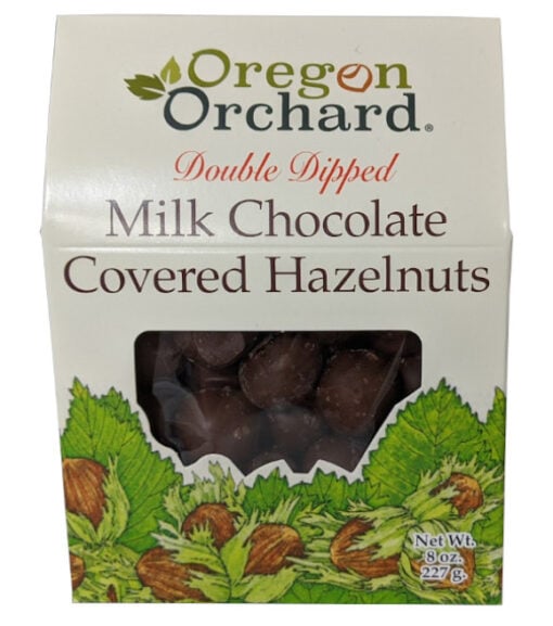 Oregon Orchard Double Dipped Milk Chocolate Covered Hazelnuts, 8 oz