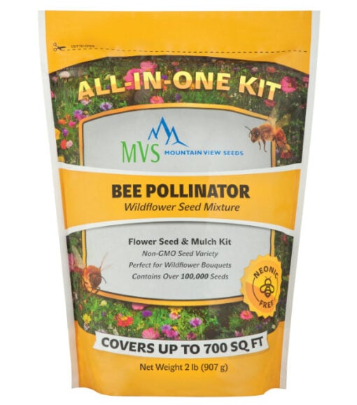 Mountain View Bee Pollinator Wildflower Seed Mix 2lb