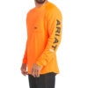 Ariat Men’s Rebar Long Sleeve Logo Work T-Shirt, 10031034