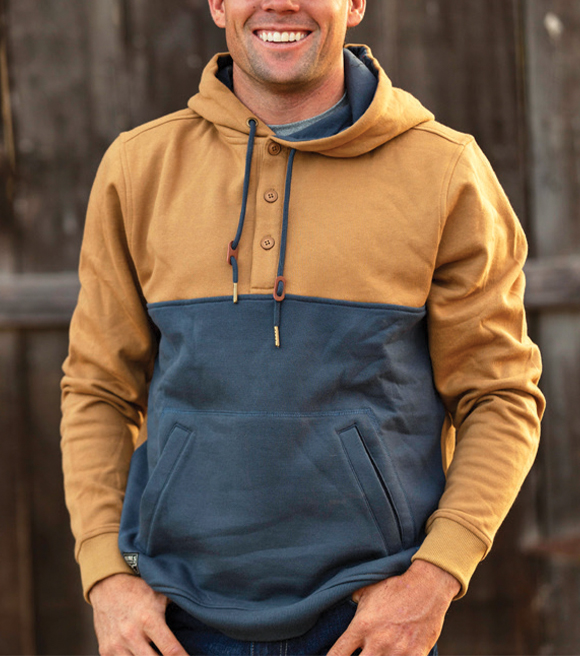 Kimes Ranch Western Sweatshirt Mens Hoodie Straight Cut Steeple-Hood