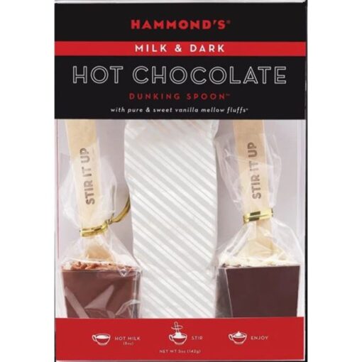 HAMMOND'S CS99006 Dunking Spoons Chocolate Gift Set, 5.5 oz Box