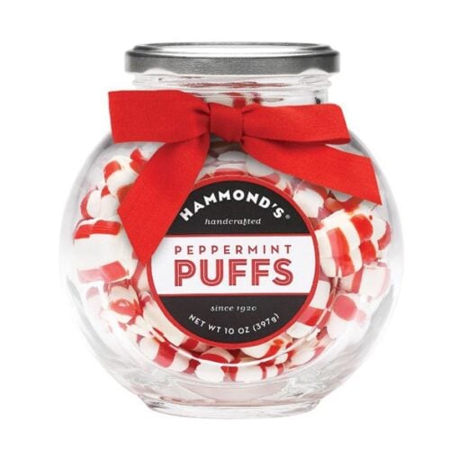 HAMMOND'S MA02906 Natural Peppermint Puff, 10 oz Jar