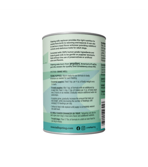 Tail Spring Canned Puppy Milk Replacer