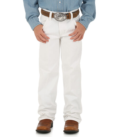 Wrangler Boys Cowboy Cut Original Fit White Jean, 13MWBWI