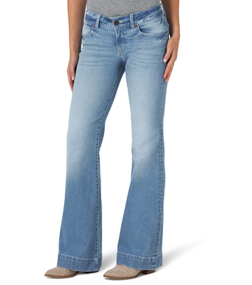 Wrangler Ladies Light Wash Trouser Jean, 09MWWOH