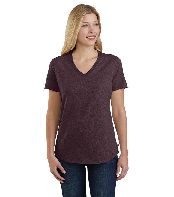 Carhartt Womens Lockhart Short Sleeve V-Neck T-Shirt 