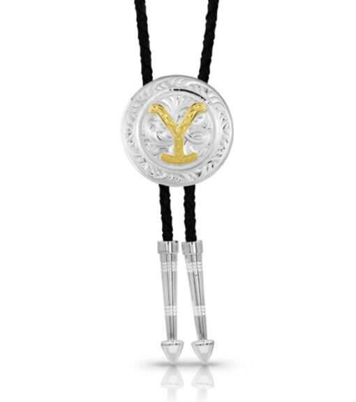 Montana Silversmiths The Dutton Y Yellowstone Bolo Tie, YELBTC475