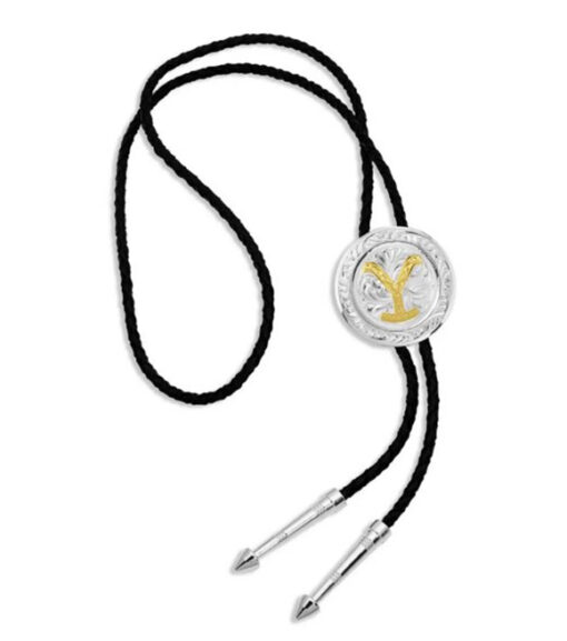 Montana Silversmiths The Dutton Y Yellowstone Bolo Tie, YELBTC475