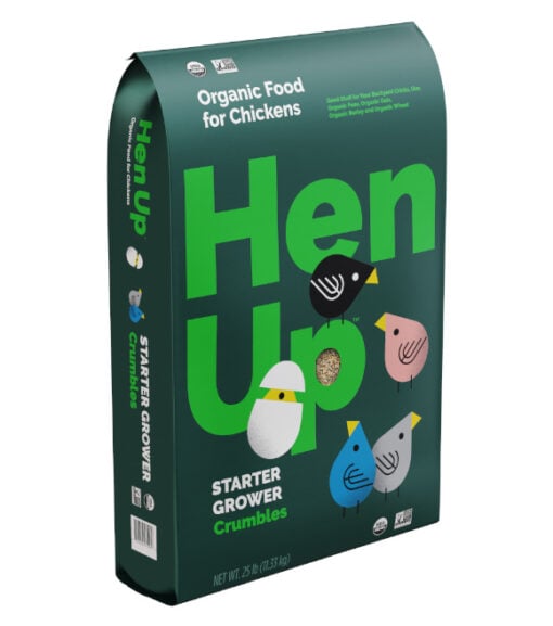 Hen Up® Organic Starter Grower Crumbles Chicken Food