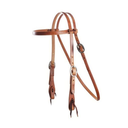 Professional's Choice Leather Cowboy Laced Browband Headstall - Hermann Oak