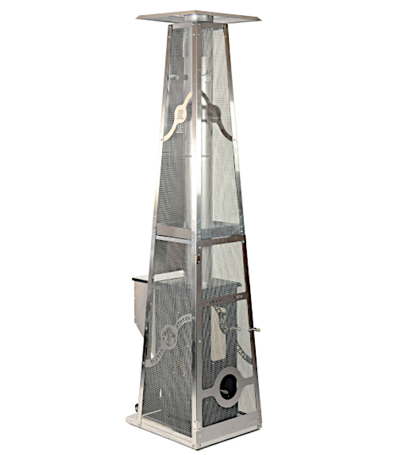 Timber Stoves Big Timber 84 Stainless Steel Wood Pellet Patio Heater
