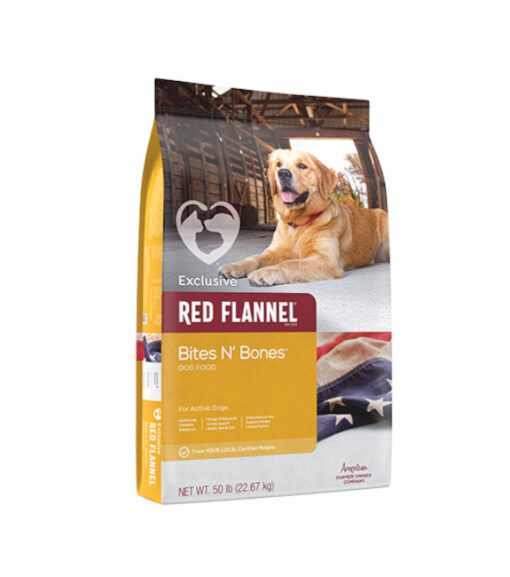 Red Flannel Bites N' Bones Dog Food, 50 lb.