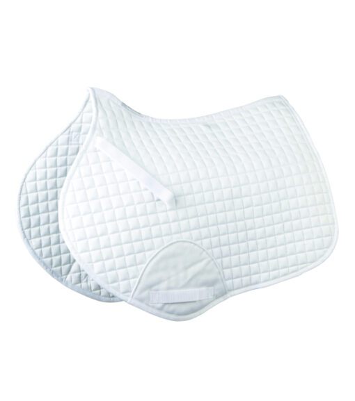 Roma Full Mini Quilt Saddle Pad - White