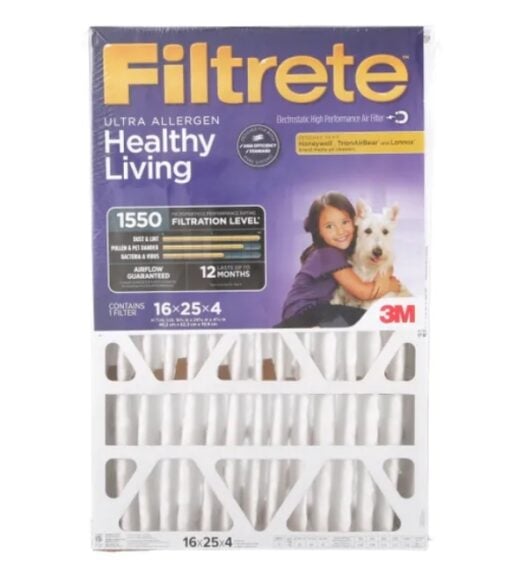 Filtrete, Allergen Reduction Furnace Filter, 16″x25″x4″