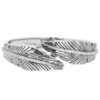 Montana Silversmiths Wrapped Within Crystal Feather Hinge Bracelet, BC4963