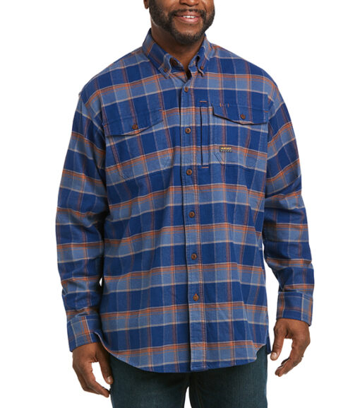 Ariat Men's Rebar Flannel DuraStretch Work Shirt, 10037409