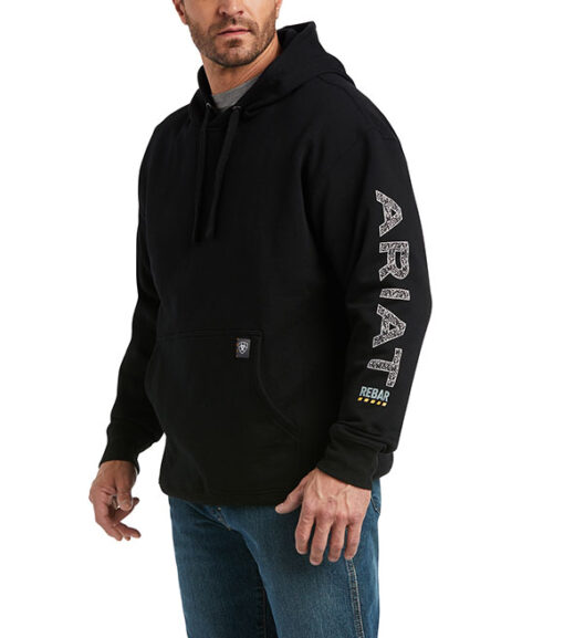 Ariat Men's Rebar Roughneck Pullover Hoodie, 10037616