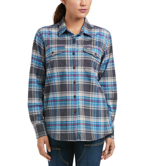 Ariat Ladies Rebar Flannel DuraStretch Work Shirt, 10037477