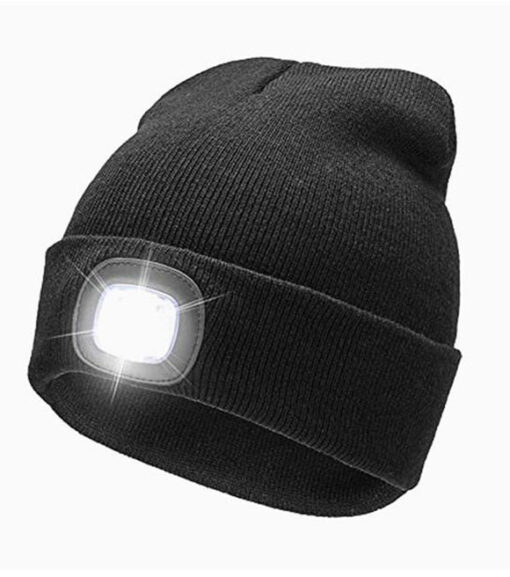 Black Light Up Winter Beanie, FRB20012