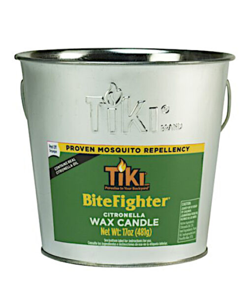 Tiki Bitefighter Citronella Wax Candle Bucket 17oz
