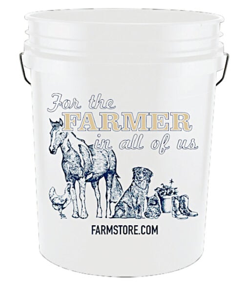 Wilco Branded "For the Farmer in All of Us"  5-Gallon White Plastic Bucket