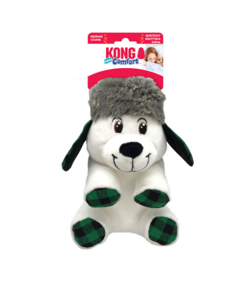 Kong Holiday Comfort Bear Dog Toy - Assorted