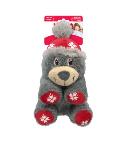 Kong Holiday Comfort Bear Dog Toy - Assorted