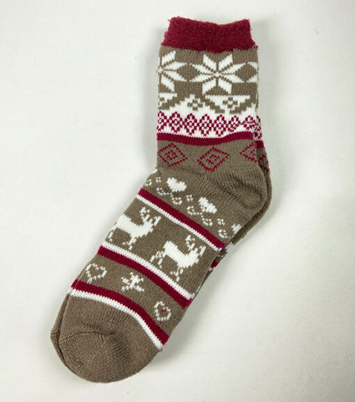 Woolrich Ladies Double Layer Aloe Infused Cozy Holiday Socks