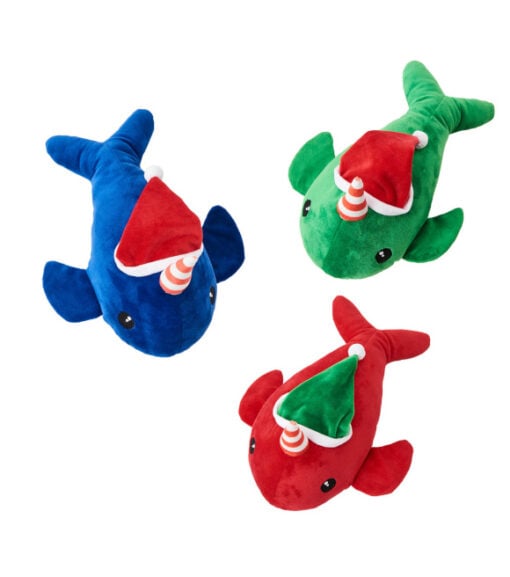 Spot Holiday Narwhal Dog Toy