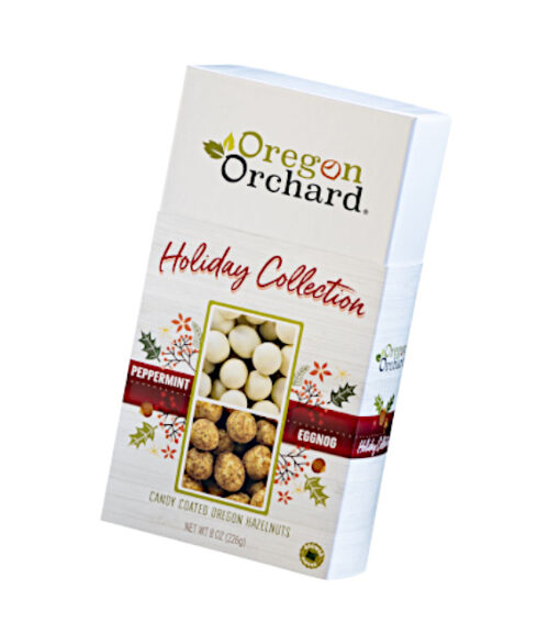 Oregon Orchard Holiday Box Candy Coated Hazelnuts 8oz