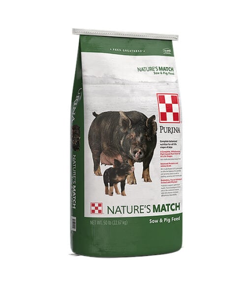 Purina Nature's Match Sow & Pig Grower Complete 50 lb.