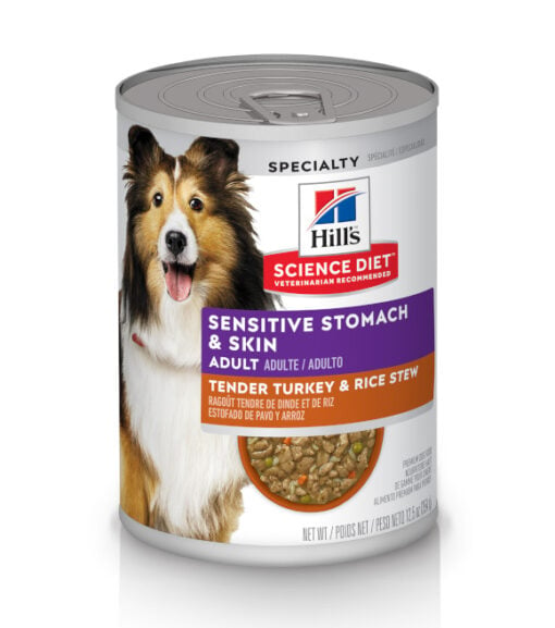 Science Diet® Adult Sensitive Stomach & Skin Tender Turkey & Rice Stew 12.5oz