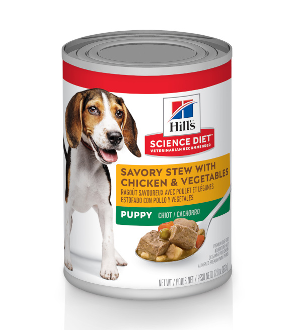 Science Diet, Savory Stew with Chicken & Vegetables Canned Puppy Food ...