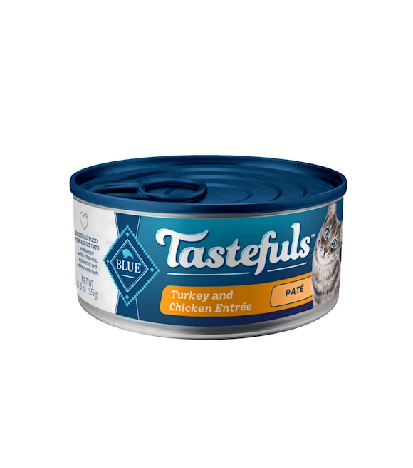 Blue Buffalo Blue Tastefuls Turkey and Chicken Entree Pate Wet Cat