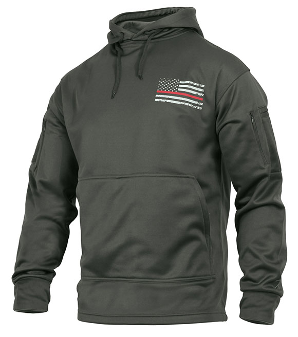 Rothco, Men's Thin Red Line Concealed Carry Hoodie, 2331 - Wilco Farm ...