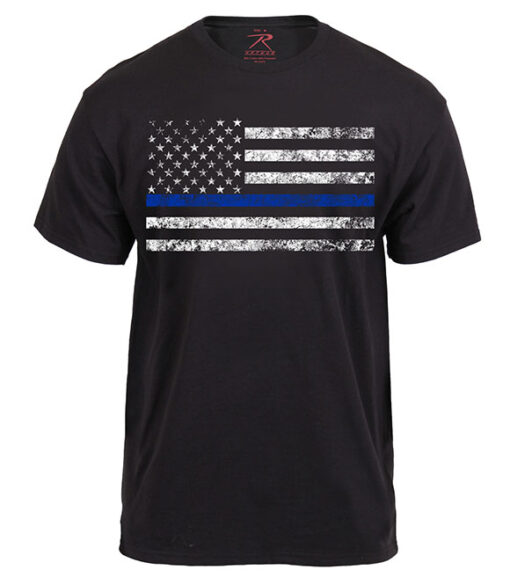 Rothco Men's Thin Blue Line T-Shirt, 61550