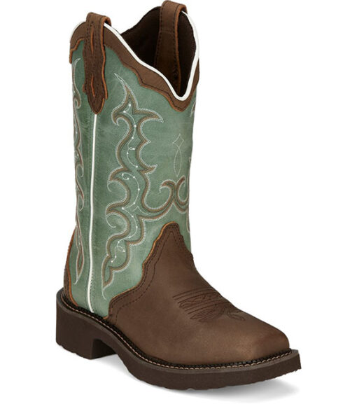 Cowgirl boots teal best sale