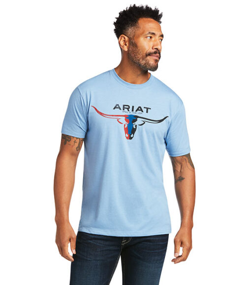 Ariat Men's Bred in the USA Bull Graphic T-Shirt, 10039927