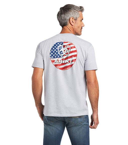 Ariat Men's Flag Circle Graphic T-Shirt, 10039929